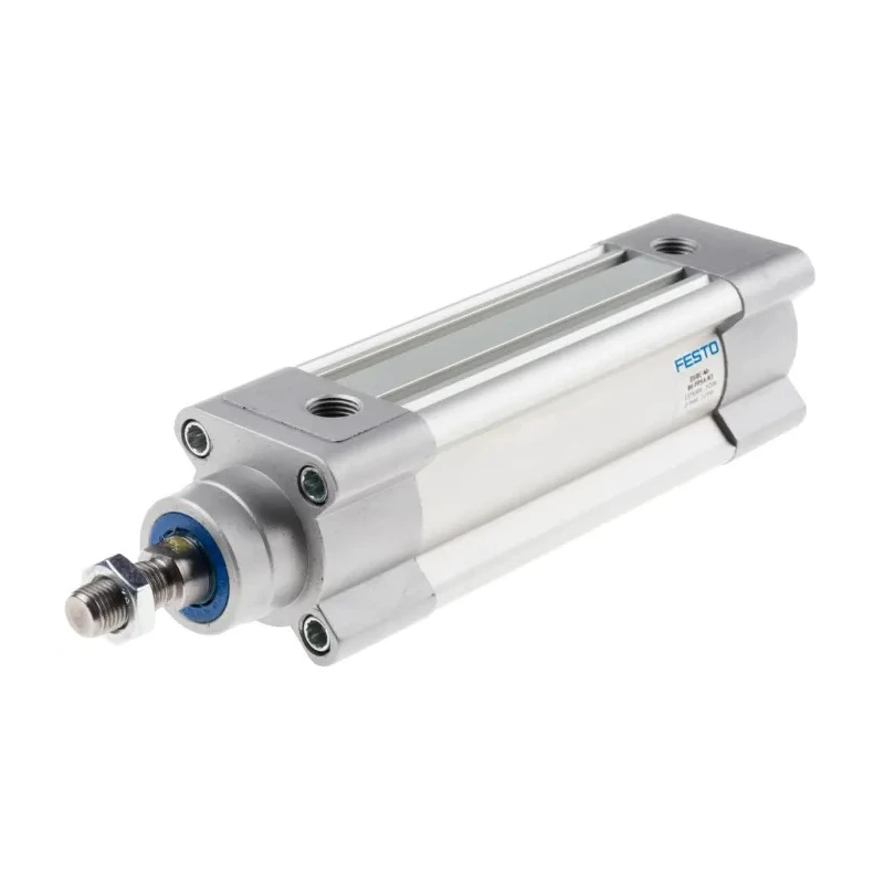 Festo Pneumatic Piston Rod Cylinder 40mm Bore 80mm Stroke Aluminium Body Double Acting DSBC-40-80-PPSA-N3