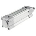 Festo Pneumatic Piston Rod Cylinder 40mm Bore 80mm Stroke Aluminium Body Double Acting DSBC-40-80-PPSA-N3