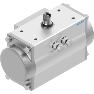 Festo Pneumatic Rotary Actuator Single Acting 8 bar Pressure 20mm Bore DFPD-20-RP-90-RS30-F04