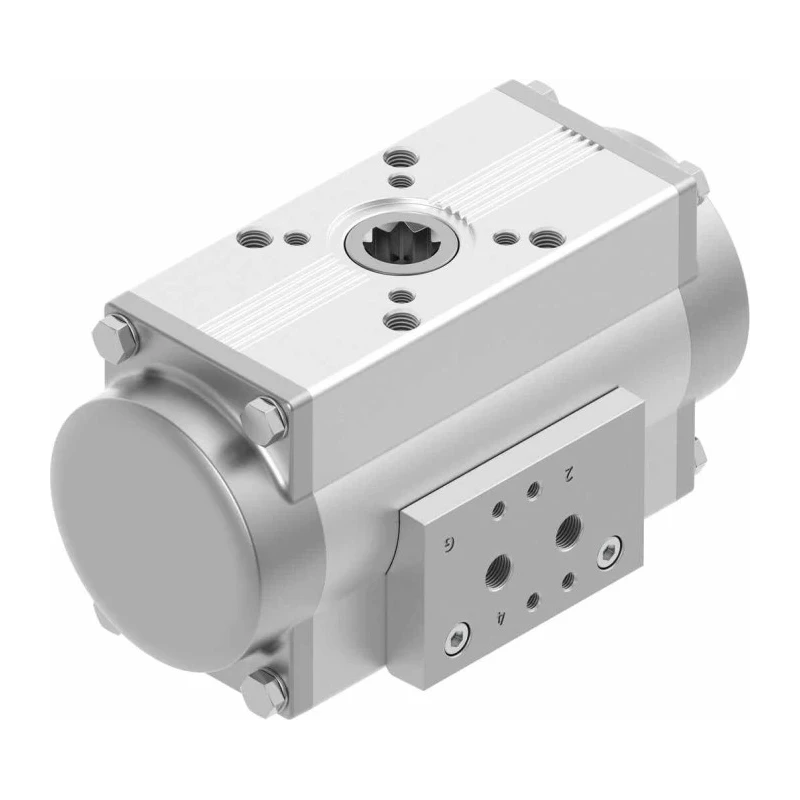 Festo Pneumatic Rotary Actuator Single Acting 20mm Bore 8 bar Pressure 7.3Nm Torque DFPD-40-RP-90-RS30-F0507