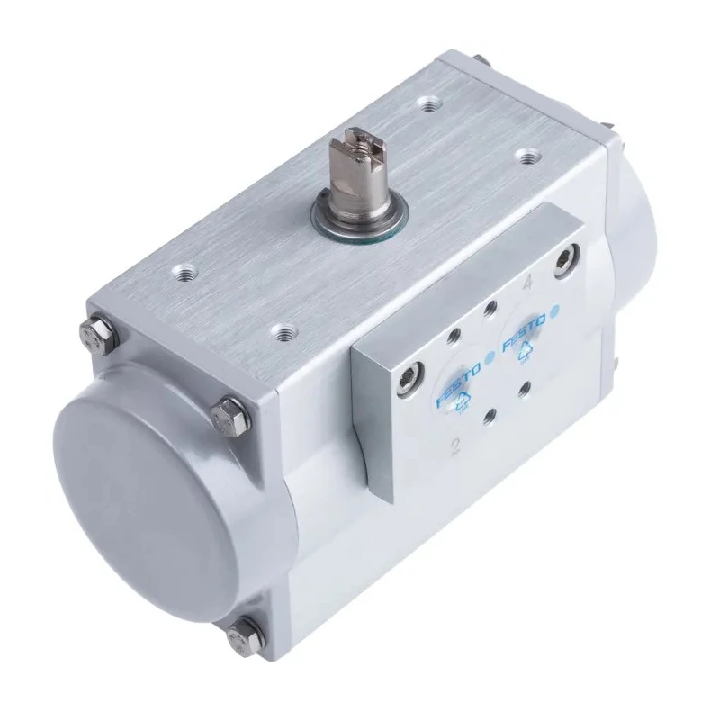 Festo Pneumatic Rotary Actuator Single Acting 8 bar Pressure 20mm Bore DFPD-20-RP-90-RS30-F04