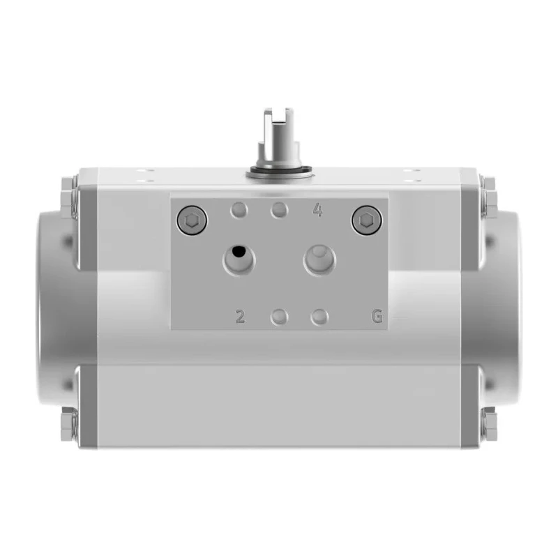 Festo Pneumatic Rotary Actuator Single Acting 8 bar Pressure 20mm Bore DFPD-20-RP-90-RS30-F04