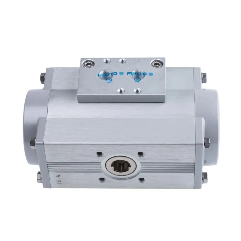 Festo Pneumatic Rotary Actuator Single Acting 8 bar Pressure 20mm Bore DFPD-20-RP-90-RS30-F04