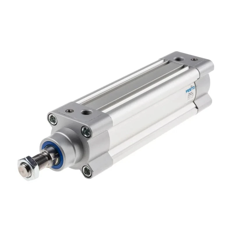 Festo Pneumatic Piston Rod Cylinder DSBC Series 50mm Bore, 125mm Stroke, Double Acting, Aluminium Body DSBC-50-125-PPVA-N3