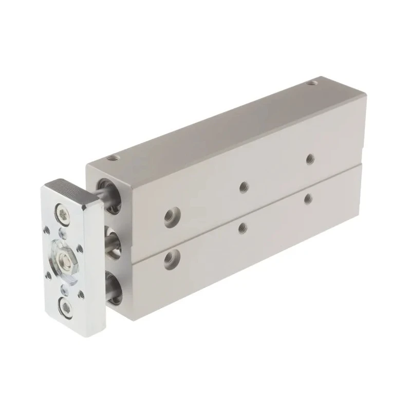 Festo Pneumatic Guided Cylinder, DFM Series, 12mm Bore, 100 mm Stroke, Double Acting, Through Hole Mount DFM-12-100-P-A-KF