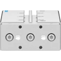 Festo Pneumatic Guided Cylinder 12mm Bore, 100 mm Stroke, Double Acting, Through Hole Mount, Wrought DFM-12-100-P-A-GF