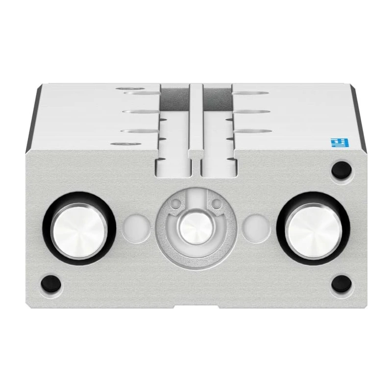 Festo Pneumatic Guided Cylinder 12mm Bore, 100 mm Stroke, Double Acting, Through Hole Mount, Wrought DFM-12-100-P-A-GF