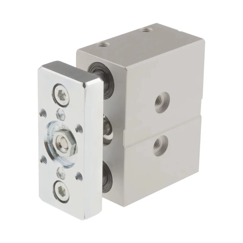 Festo Pneumatic Guided Cylinder 12mm Bore Double Acting 10mm Stroke Through Hole Mount DFM-12-10-P-A-KF