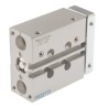 Festo Pneumatic Guided Cylinder 12mm Bore 25mm Stroke Double Acting Through Hole Mount DFM Series DFM-12-25-P-A-GF