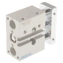 Festo Pneumatic Guided Cylinder 12mm Bore Double Acting Through Hole Mount 10 bar Max Pressure DFM-12-10-P-A-GF