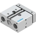 Festo Pneumatic Guided Cylinder 12mm Bore Double Acting Through Hole Mount 10 bar Max Pressure DFM-12-10-P-A-GF