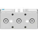 Festo Pneumatic Guided Cylinder 12mm Bore Double Acting Through Hole Mount 10 bar Max Pressure DFM-12-10-P-A-GF