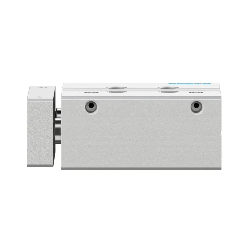 Festo Pneumatic Guided Cylinder 12mm Bore 25mm Stroke Double Acting Through Hole Mount DFM Series DFM-12-25-P-A-GF