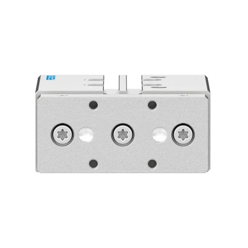 Festo Pneumatic Guided Cylinder 12mm Bore 25mm Stroke Double Acting Through Hole Mount DFM Series DFM-12-25-P-A-GF
