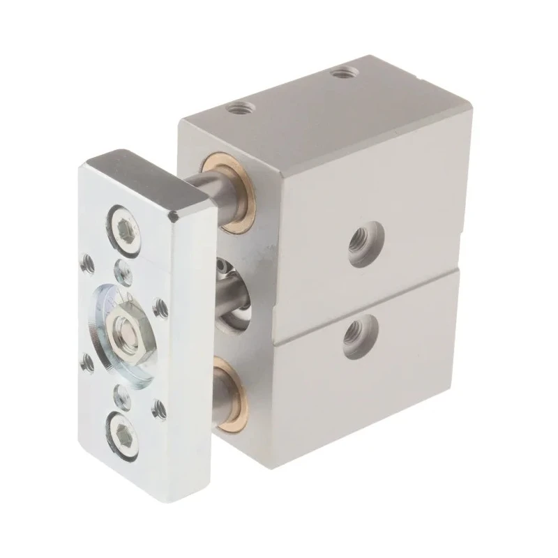 Festo Pneumatic Guided Cylinder 12mm Bore Double Acting Through Hole Mount 10 bar Max Pressure DFM-12-10-P-A-GF