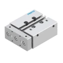 Festo Pneumatic Guided Cylinder 12mm Bore 25mm Stroke Double Acting Through Hole Mount DFM Series DFM-12-25-P-A-GF