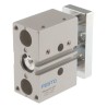 Festo Pneumatic Guided Cylinder 16mm Bore Double Acting Through Hole Mount 10 bar Pressure DFM-16-10-P-A-GF