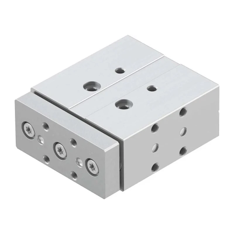 Festo Pneumatic Guided Cylinder 16mm Bore Double Acting 30mm Stroke Aluminum Body DFM-16-30-P-A-KF