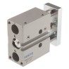 Festo Pneumatic Guided Cylinder 16mm Bore, 20 mm Stroke, Double Acting, Through Hole Mount, Wrought DFM-16-20-P-A-GF
