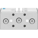 Festo Pneumatic Guided Cylinder 16mm Bore, 40 mm Stroke, Double Acting, Through Hole Mount, Wrought DFM-16-40-P-A-GF
