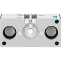 Festo Pneumatic Guided Cylinder 16mm Bore, 20 mm Stroke, Double Acting, Through Hole Mount, Wrought DFM-16-20-P-A-GF