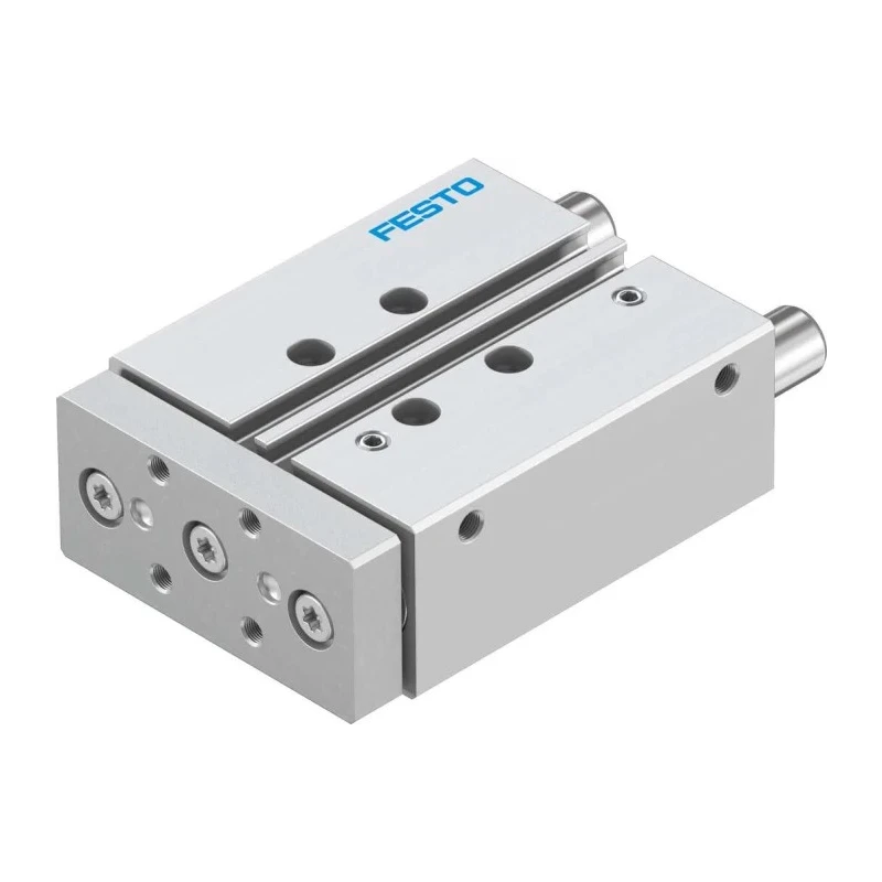 Festo Pneumatic Guided Cylinder 16mm Bore, 40 mm Stroke, Double Acting, Through Hole Mount, Wrought DFM-16-40-P-A-GF