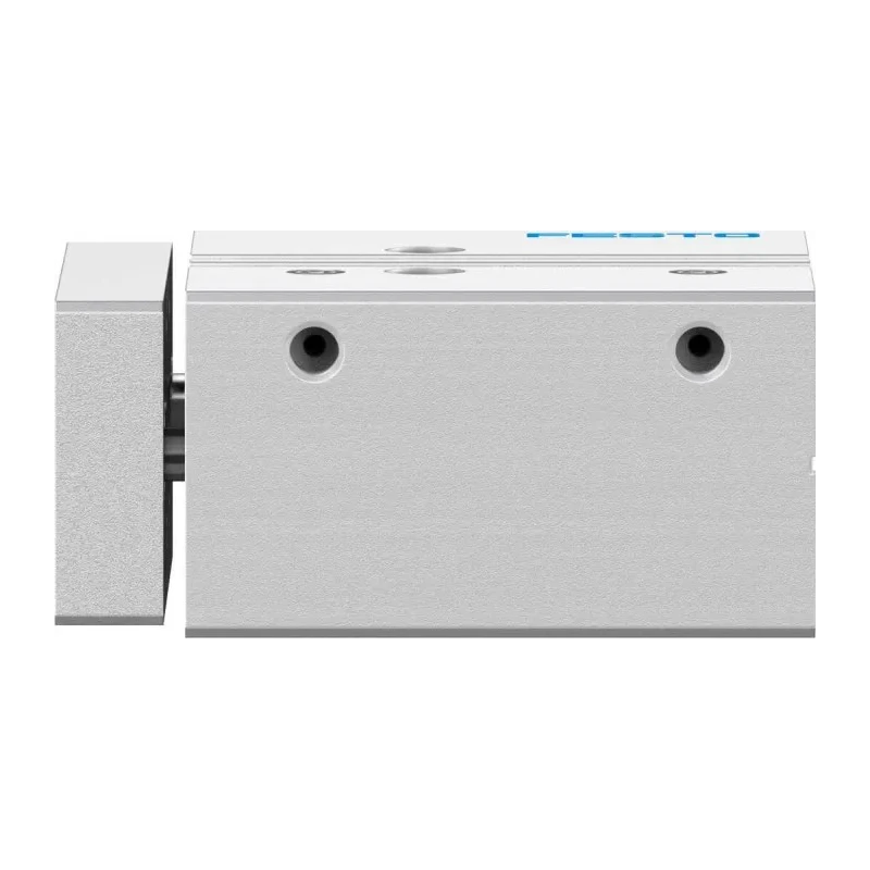 Festo Pneumatic Guided Cylinder 16mm Bore, 20 mm Stroke, Double Acting, Through Hole Mount, Wrought DFM-16-20-P-A-GF