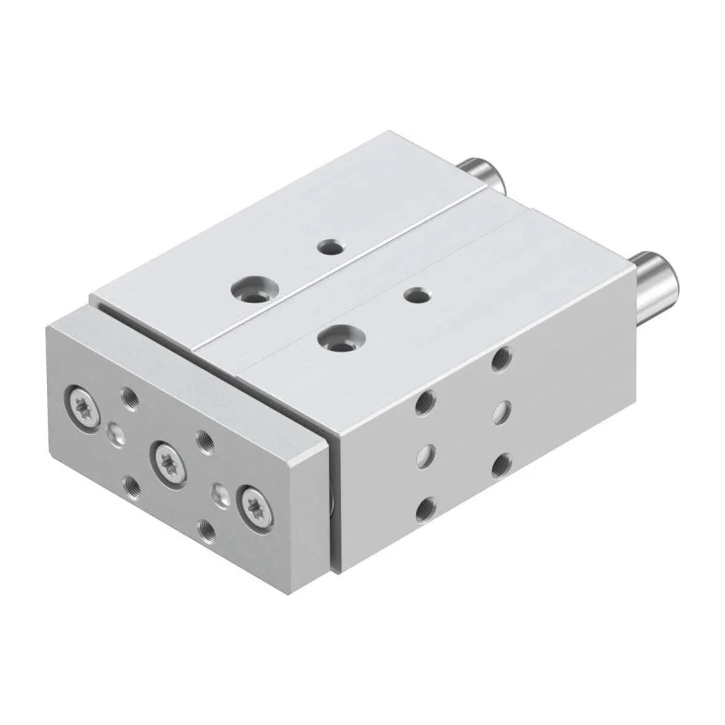 Festo Pneumatic Guided Cylinder 16mm Bore, 40 mm Stroke, Double Acting, Through Hole Mount, Wrought DFM-16-40-P-A-GF