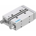Festo Pneumatic Guided Cylinder 16mm Bore Double Acting Through Hole Mount 10 bar Maximum Pressure DFM-16-50-P-A-GF