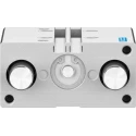 Festo Pneumatic Guided Cylinder 16mm Bore Double Acting Through Hole Mount 10 bar Maximum Pressure DFM-16-50-P-A-GF