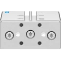 Festo Pneumatic Guided Cylinder 16mm Bore Double Acting Through Hole Mount 10 bar Pressure 0.8m/s Speed DFM-16-80-P-A-GF