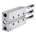 Festo Pneumatic Guided Cylinder 20mm Bore 100mm Stroke Double Acting Through Hole Mount Elastomer DFM-20-100-P-A-KF