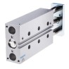 Festo Pneumatic Guided Cylinder 20mm Bore 100mm Stroke Double Acting Through Hole Mount Elastomer DFM-20-100-P-A-GF