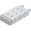 Festo Pneumatic Guided Cylinder 20mm Bore 100mm Stroke Double Acting Through Hole Mount Elastomer DFM-20-100-P-A-GF