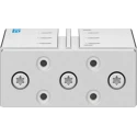 Festo Pneumatic Guided Cylinder 20mm Bore 100mm Stroke Double Acting Through Hole Mount Elastomer DFM-20-100-P-A-GF