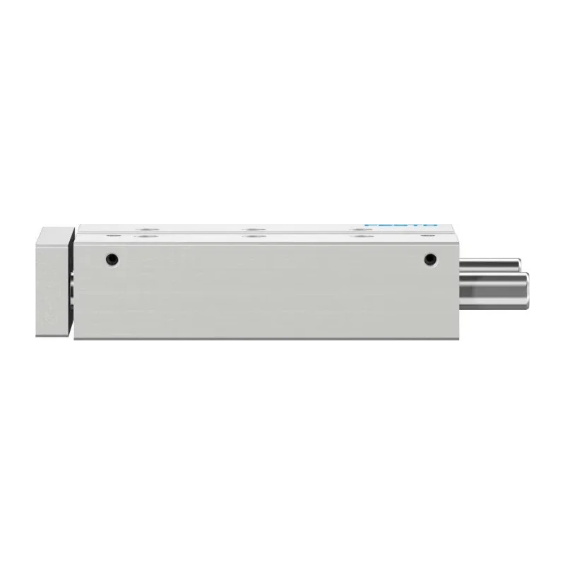 Festo Pneumatic Guided Cylinder 20mm Bore 100mm Stroke Double Acting Through Hole Mount Elastomer DFM-20-100-P-A-GF