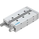 Festo Pneumatic Guided Cylinder 20mm Bore 100mm Stroke Double Acting Through Hole Mount Elastomer DFM-20-100-P-A-GF