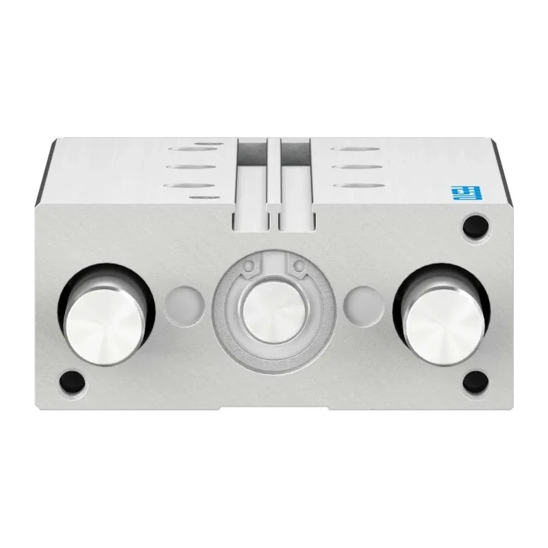 Festo Pneumatic Guided Cylinder 20mm Bore 100mm Stroke Double Acting Through Hole Mount Elastomer DFM-20-100-P-A-GF