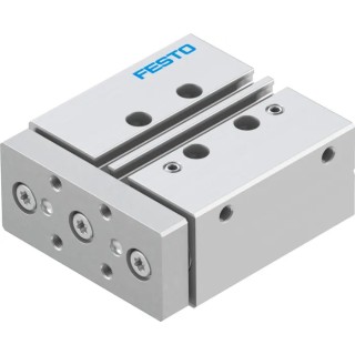 Festo Pneumatic Guided Cylinder Double Acting 16mm Bore 25mm Stroke Through Hole Mount DFM-16-25-P-A-GF
