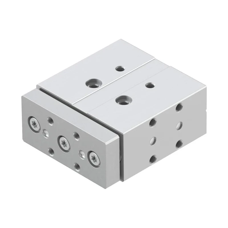 Festo Pneumatic Guided Cylinder Double Acting 16mm Bore 25mm Stroke Through Hole Mount DFM-16-25-P-A-GF
