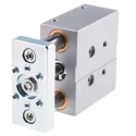 Festo Pneumatic Guided Cylinder Double Acting 16mm Bore 25mm Stroke Through Hole Mount DFM-16-25-P-A-GF