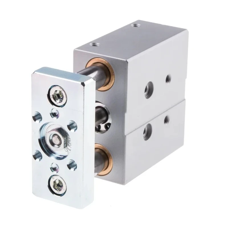 Festo Pneumatic Guided Cylinder Double Acting 16mm Bore 25mm Stroke Through Hole Mount DFM-16-25-P-A-GF