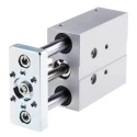 Festo Pneumatic Guided Cylinder 16mm Bore, DFM Series, 40 mm Stroke, Double Acting, Through Hole Mount DFM-16-40-P-A-KF