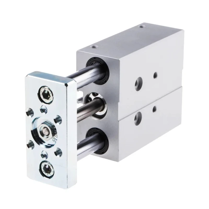 Festo Pneumatic Guided Cylinder 16mm Bore, DFM Series, 40 mm Stroke, Double Acting, Through Hole Mount DFM-16-40-P-A-KF