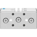 Festo Pneumatic Guided Cylinder 16mm Bore, 30mm Stroke, Double Acting, Elastomer Cushioning, Wrought DFM-16-30-P-A-GF