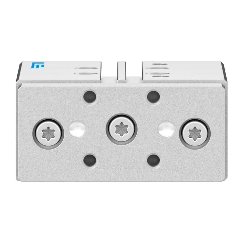 Festo Pneumatic Guided Cylinder 16mm Bore, 30mm Stroke, Double Acting, Elastomer Cushioning, Wrought DFM-16-30-P-A-GF