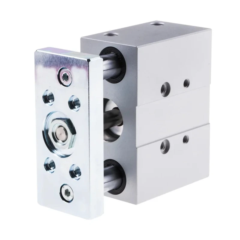 Festo Pneumatic Guided Cylinder 25 mm Bore Double Acting Through Hole Mount 10 bar Pressure Elastomer DFM-25-25-P-A-KF