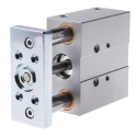 Festo Pneumatic Guided Cylinder 25mm Bore, 40mm Stroke, Double Acting, Stainless Steel Body, ISO Thread DFM-25-40-P-A-GF