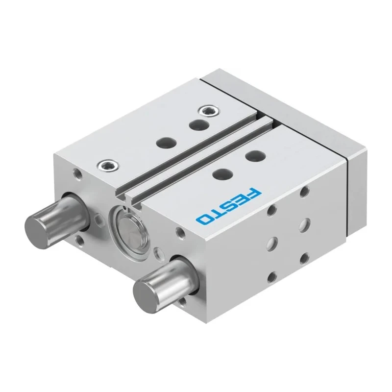 Festo Pneumatic Guided Cylinder 25mm Bore, 40mm Stroke, Double Acting, Stainless Steel Body, ISO Thread DFM-25-40-P-A-GF