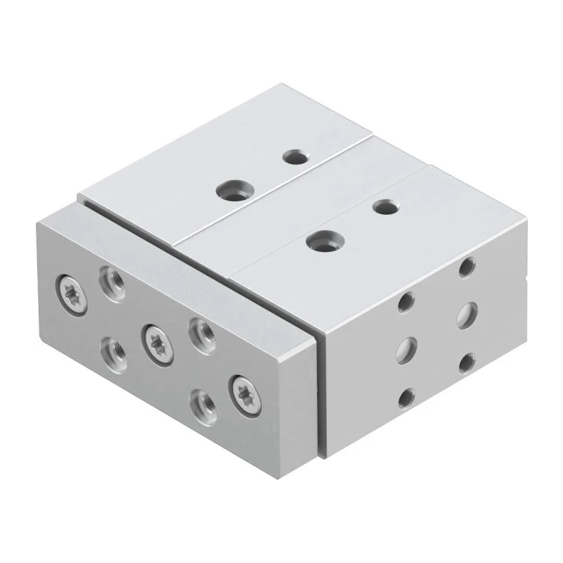 Festo Pneumatic Guided Cylinder 20mm Bore Double Acting Through Hole Mount 10 bar Maximum Operating Pressure DFM-20-25-P-A-GF